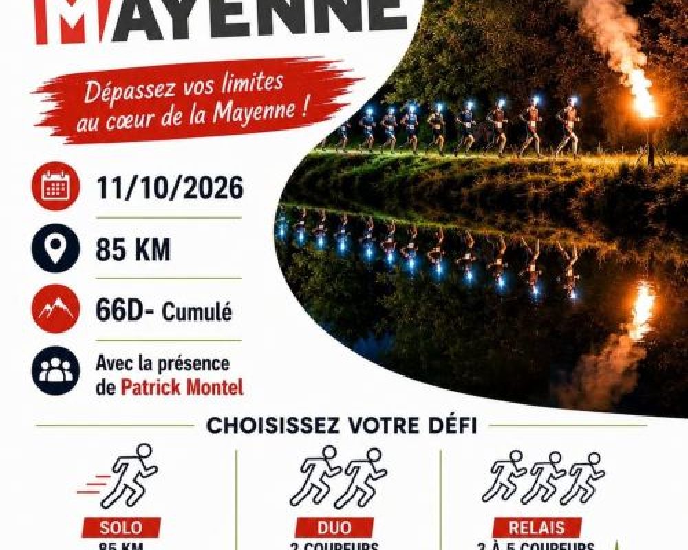 Bruno LOCHIN 3ème sur l&rsquo;Ultra Trail de la Mayenne en DUO et Mélanie au bout de l&rsquo;effort sur l&rsquo;ultra des druides en Auvergne …