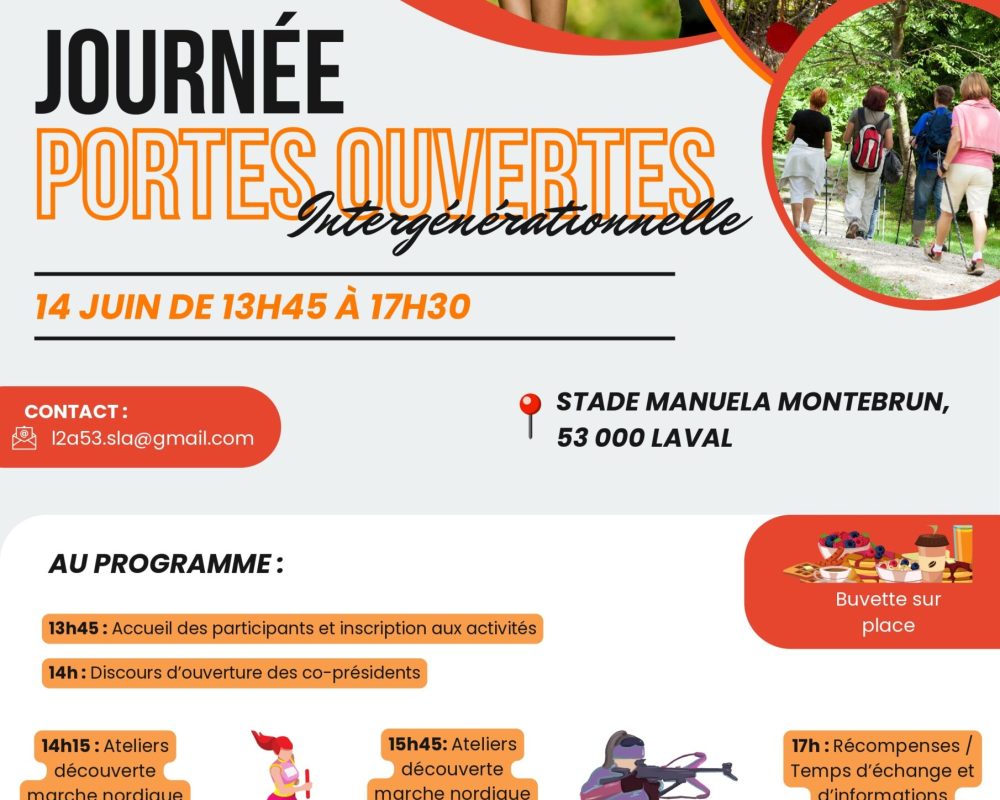 A vos agendas pour cette journée Portes ouvertes INTERGENERATIONNELLE et surtout … parlez en autour de vous !!!!!