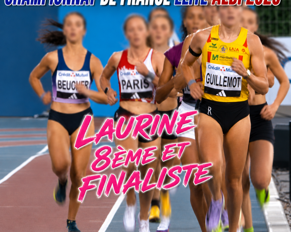 Finaliste – 8ème place pour Laurine sur 1500m