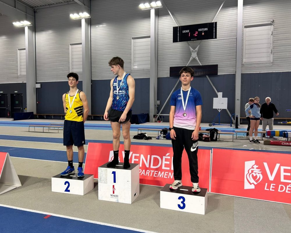 Records persos pour les U16 du L2A53 aux régionaux de Mouilleron le Chétif !