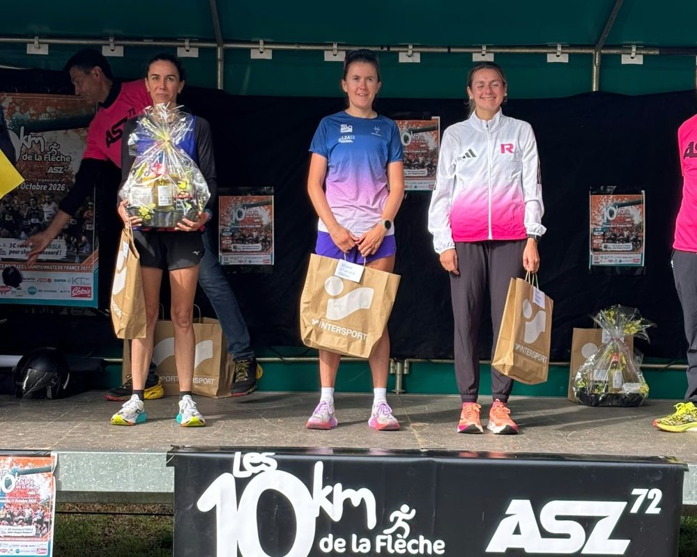 Bérénice LERIOUX remporte le 10km régional de LA FLECHE à 3 secondes du record de l&rsquo;épreuve !!!