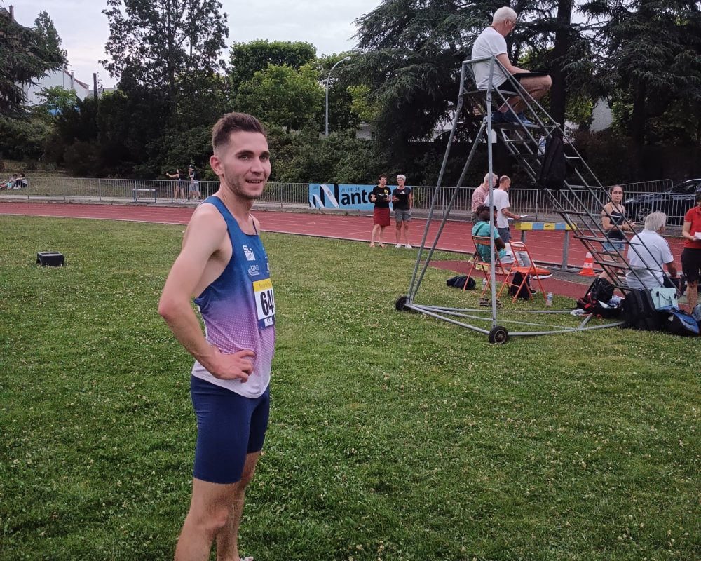 Bérenger CHAUVIN remporte le 5000m du Meeting de demi fond de NANTES en 14’24 »51