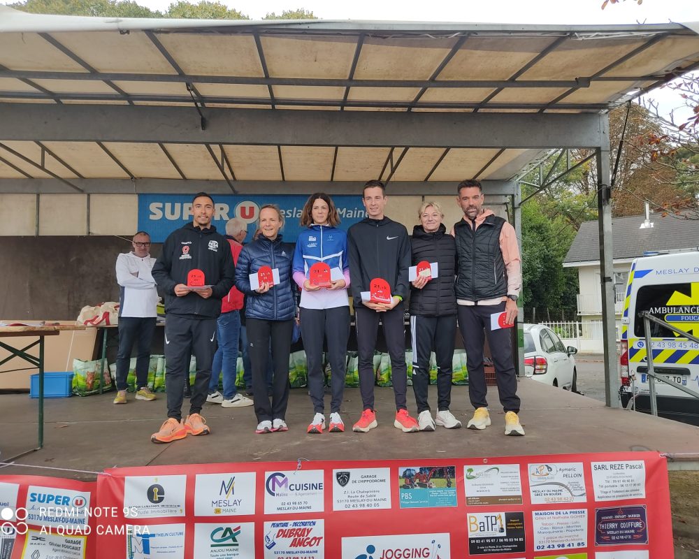 Victoire de Solène DUFRESNE-LEGAY et podium pour Julien DUMONT au Semi Marathon de Meslay du Maine …