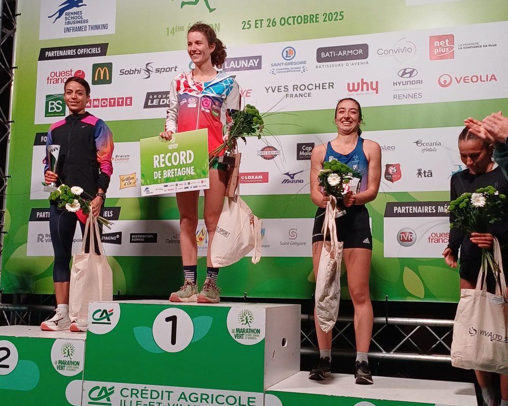 Records persos à la pelle  pour les athlètes  L2A53/SLA au 10 km ELITES du Marathon vert de RENNES ce samedi soir !